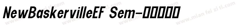 NewBaskervilleEF Sem字体转换